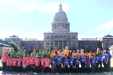 Richland Elementary in front of capitol building.