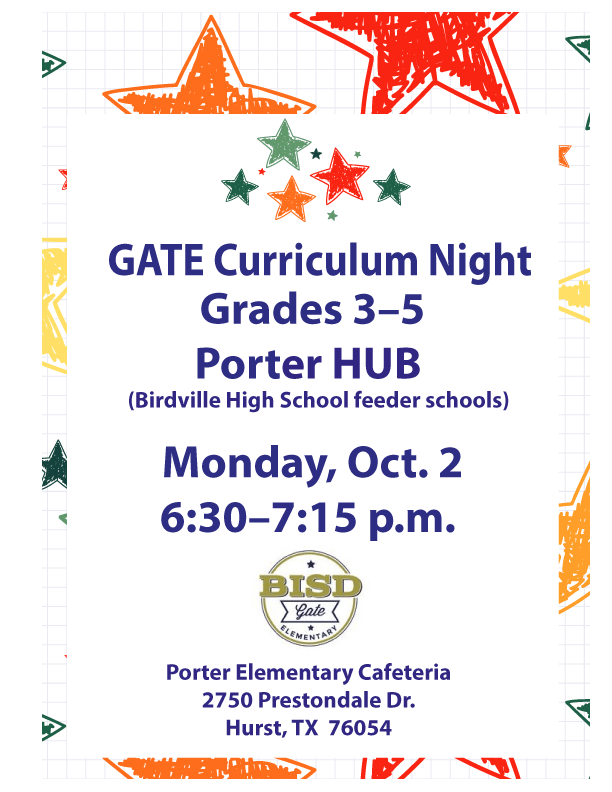 GATE Curriculum Night Porter