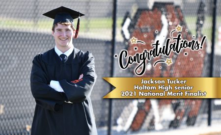 Congratulations to Jackson Tucker, Haltom High senior, for being named a 2021 National Merit Finalist. 